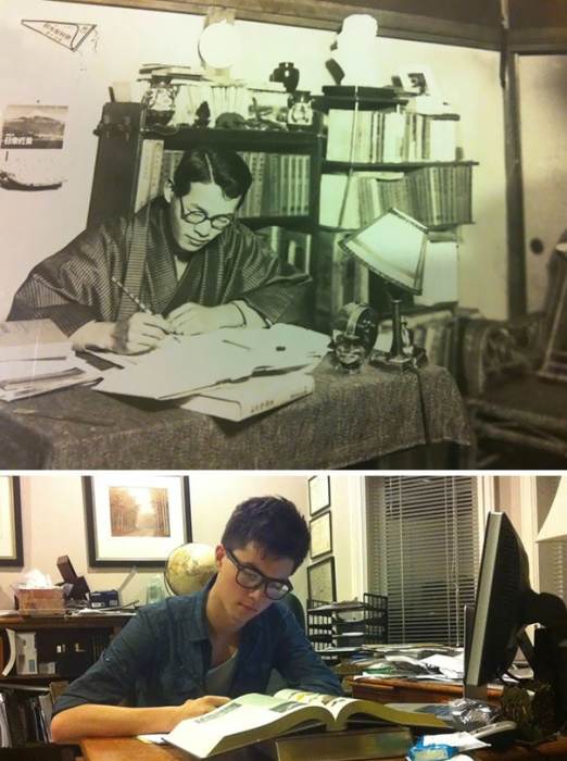 «Воссоздал фотографию дедушки, когда он еще учился в университете Хитоцубаши».