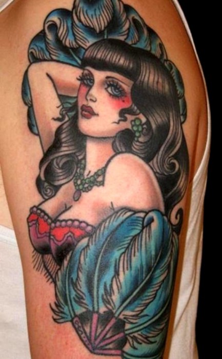 Татуировки в виде девушек в стиле pin-up – Искусство татуировки! Татуировки фото, тату в Киеве.