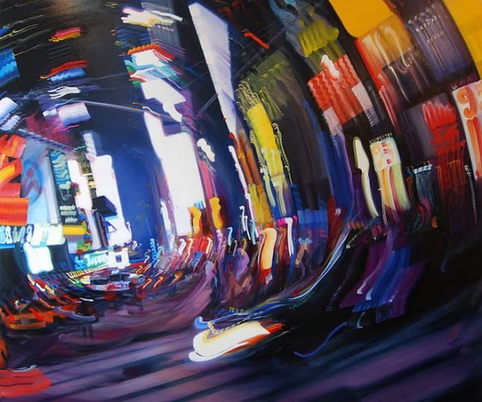 Пьянящее вдохновение ночного города в картинах Александры Пакулы