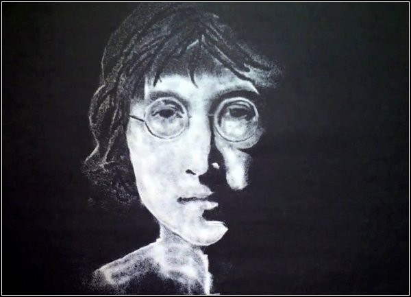 Соленый портрет Джона Леннона