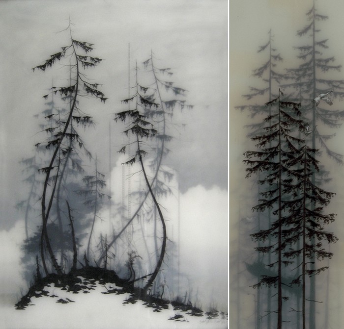 Многослойные туманные пейзажи Брукса Шейна Зальцведеля (Brooks Shane Salzwedel)