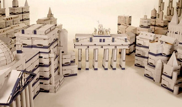 Игрушечный Картонный город / Miniature Cardboard Town