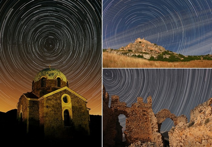 Многочасовые фотографии звездных пейзажей от Chris Kotsiopoloulos