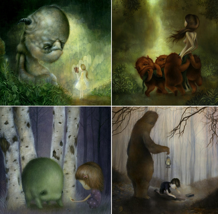 Странные создания странных картин Дэна Мэя (Dan May) 