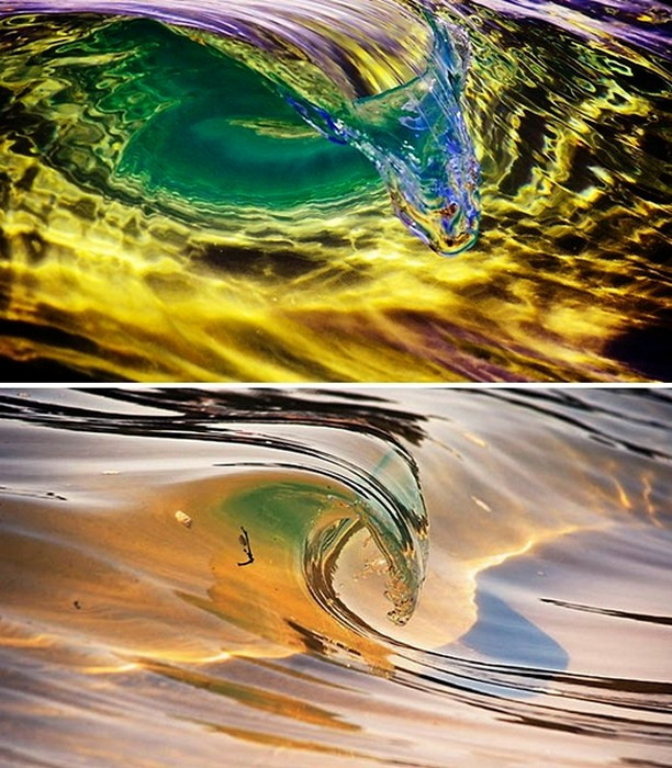 Миниатюрные волны в серии фотографий Waveart. Фотограф Деб Моррис (Deb Morris)