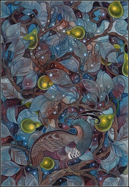 Золотые груши на диковинных иллюстрациях Эрин Ваганос
