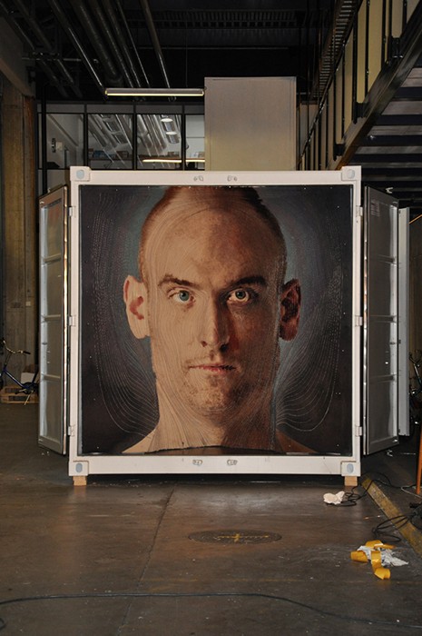 Портрет из ковра. Проект Face to Face от дизайнера Brian Frandsen