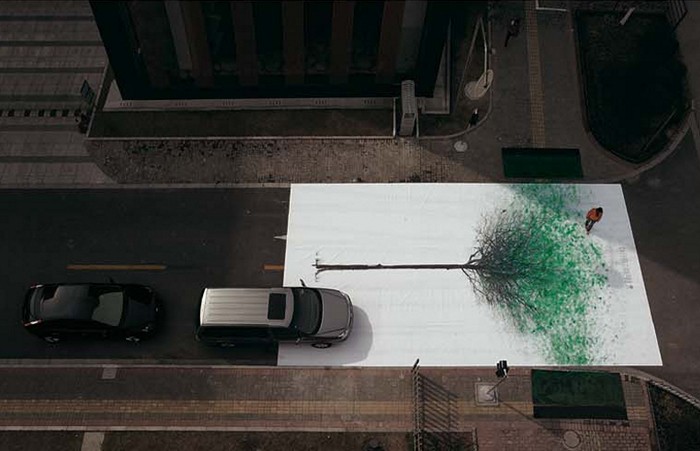 Green Pedestrian Crossing, арт-проект на тему защиты окружающей среды