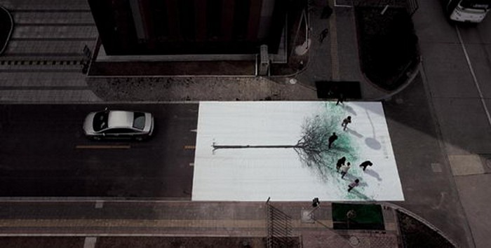 Green Pedestrian Crossing, арт-проект на тему защиты окружающей среды