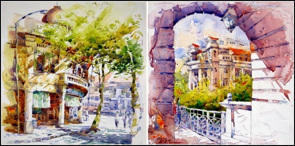 Акрилово-акварельная живопись от Jack Tia Kee Woon