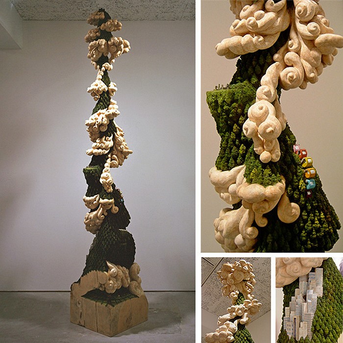 Удивительные скульптуры Keisuke Tanaka, вырезанные из цельных кусков дерева