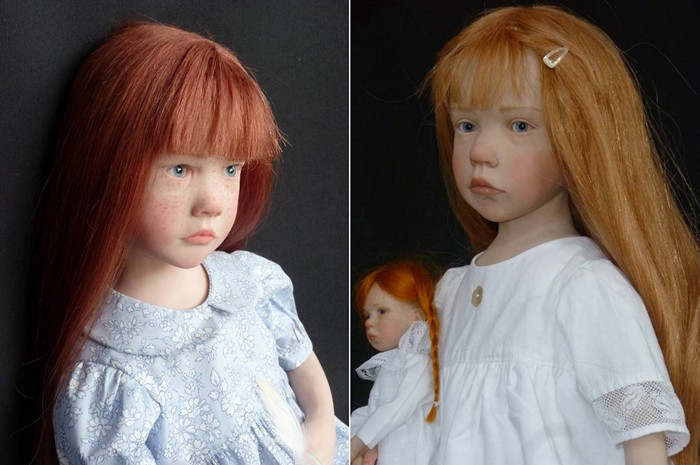 Кукольные малышки Лоуренс Руэ (Laurence Ruet), сделанные из фарфора