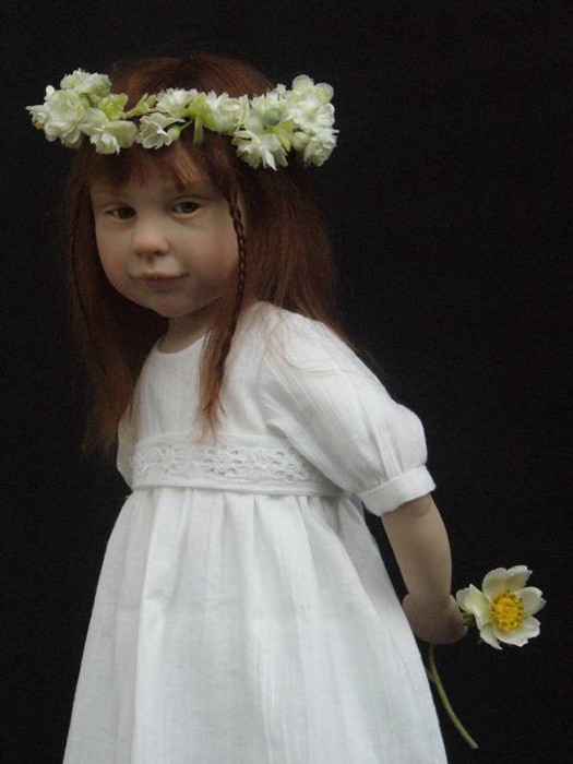 Кукольные малышки Лоуренс Руэ (Laurence Ruet), сделанные из фарфора