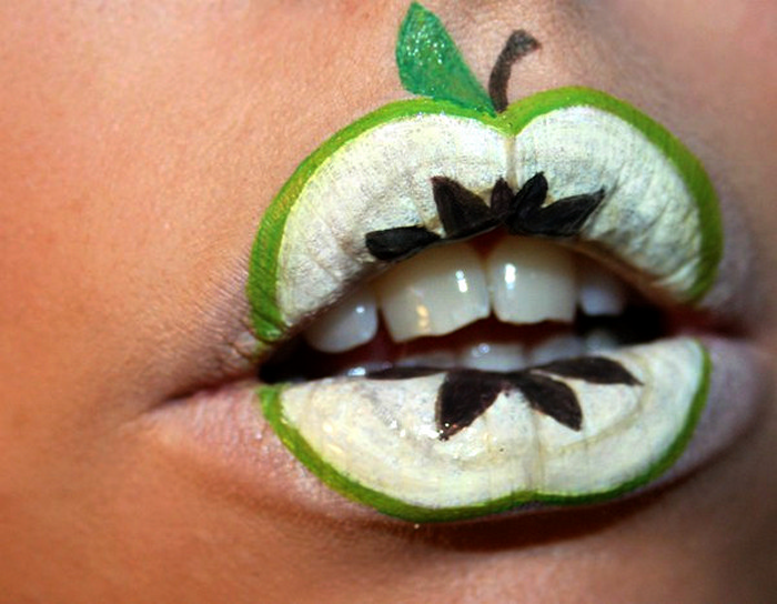 Арт-маскировка для губ. Умопомрачительный визаж от Sandra Holmbom