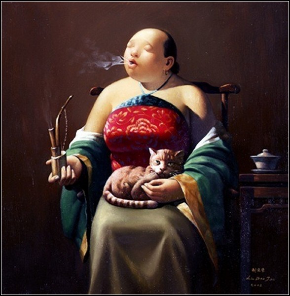 Дамы с курительными трубками. Лю Бао Джун (Liu Bao Jun)