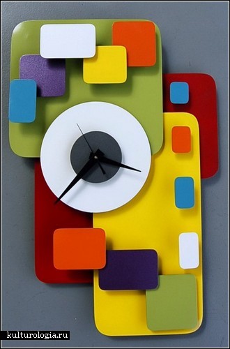 Креативные часы Modern Retro clock