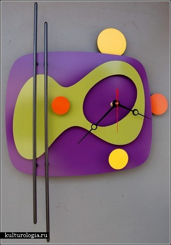 Креативные часы Modern Retro clock