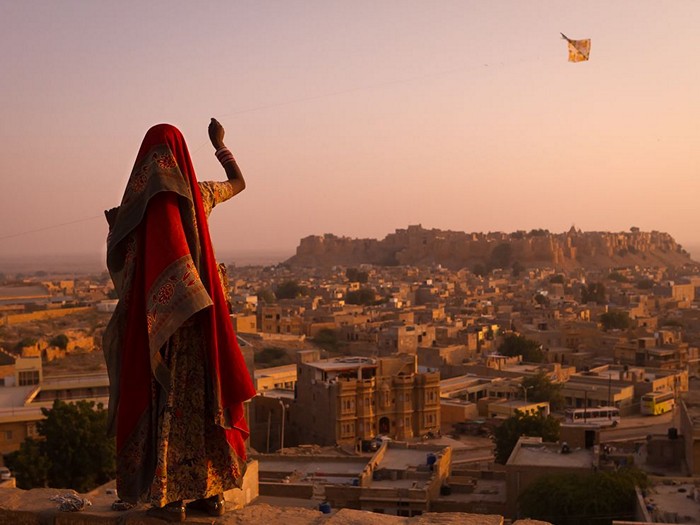 Girl With Kite, India