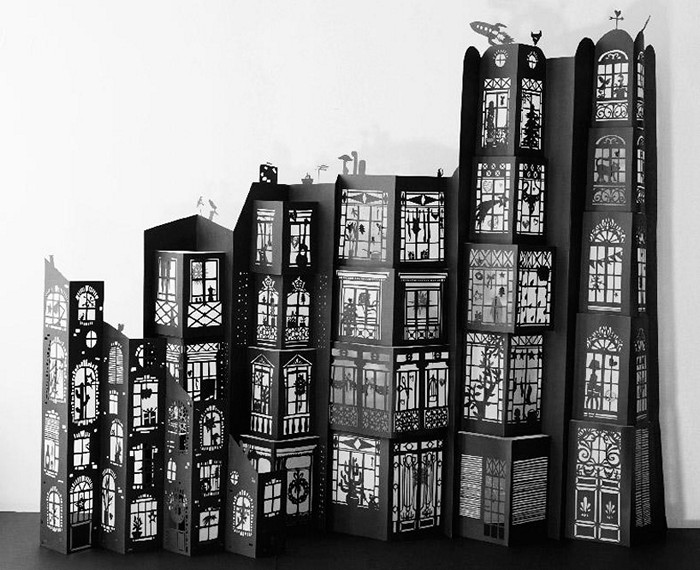Бумажные города-раскладушки Матильды Нивет (Mathilde Nivet) 