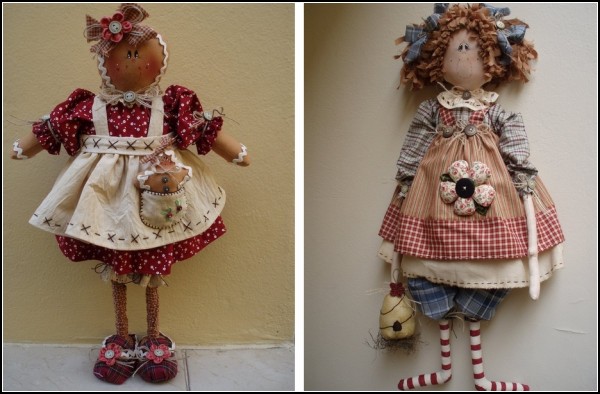 Тряпичные куклы-милашки от Tia Fada