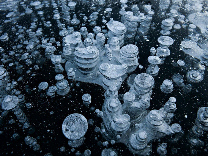 Methane Bubbles, Alaska