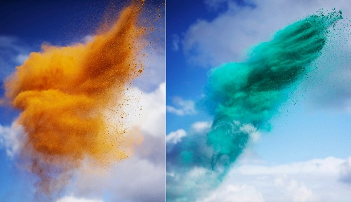 Paint Pigment Photographs, или взрывная цветотерапия в фотографиях