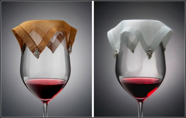 wineVEIL, изящный аксессуар для бокала с вином