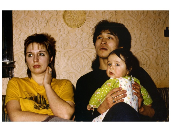 Марианна, Виктор и Саша Цой. 1985 год. 