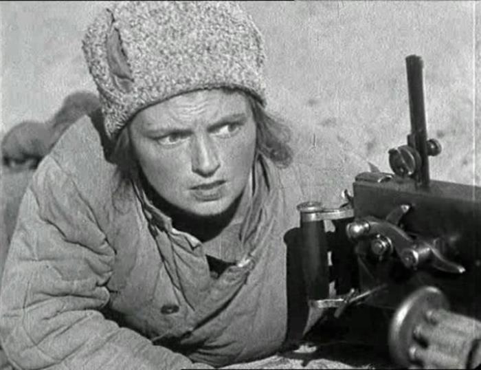 Варвара Мясникова в роли Анки-пулеметчицы