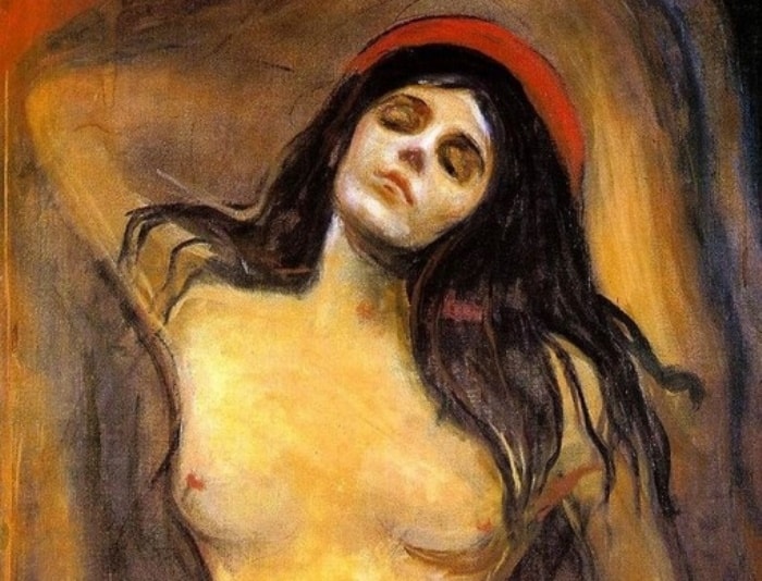 Эдвард Мунк. Мадонна, 1894-1895. Фрагмент | Фото: artchive.ru