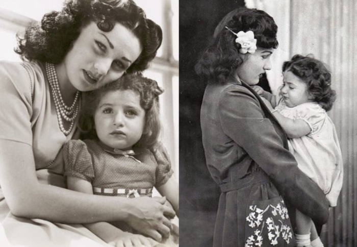 Принцесса Фавзия бинт Фуад Египетская и Иранская со старшей дочерью Принцессой Шахназ Пехлеви | Фото: aeslib.ru