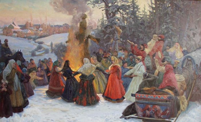 С. Кожин. Масленица. Проводы. Россия, XVII век, 2001