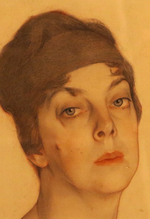 С. Сорин. Портрет княгини Ольги Орловой, 1918. Фрагмент | Фото: artforspb.ru