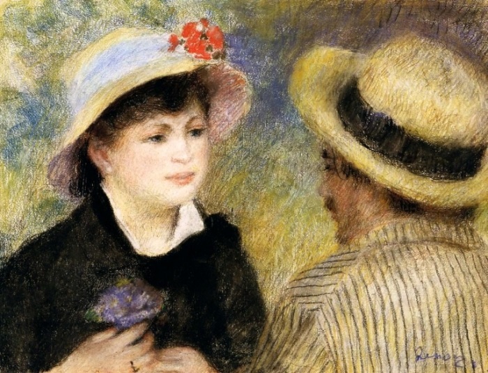 Огюст Ренуар. Разговор в лодке (Ренуар и Алина Шариго), 1880-1881