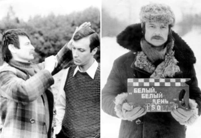Андрей Тарковский и Олег Янковский на съемках фильма | Фото: mirror.nyrainbow.com
