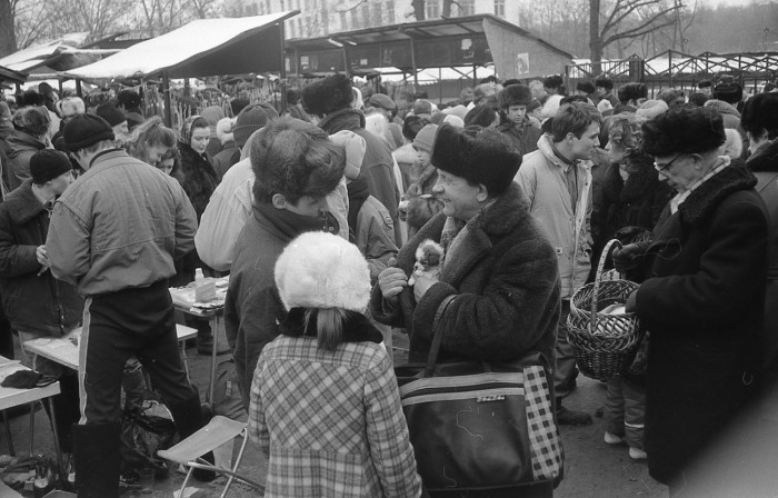 На одном из центральных рынков в 1970-х годах. 