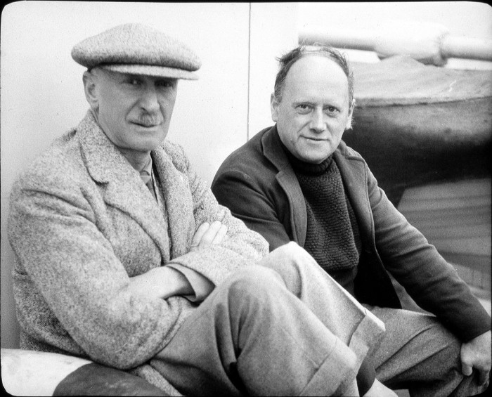 Зарубежные профессора - Джонс из Кембриджа и Гордон из Лондона во время экспедиции на Баренцево море. СССР, 1937 год.