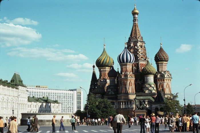 Собор Василия Блаженного на Красной площади в Москве. 