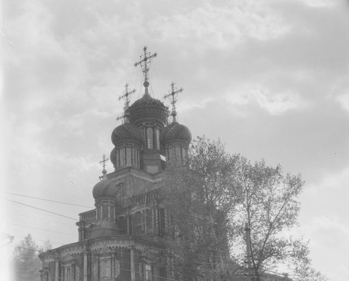  Купола Строгановской церкви. СССР, Нижний Новгород, 1931 год.