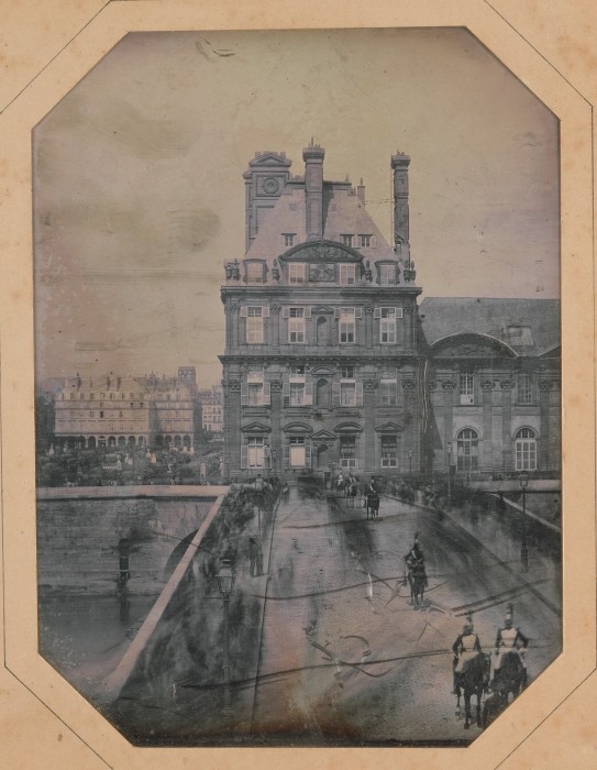  Парад на мосту Руаяль в 1844 году.
