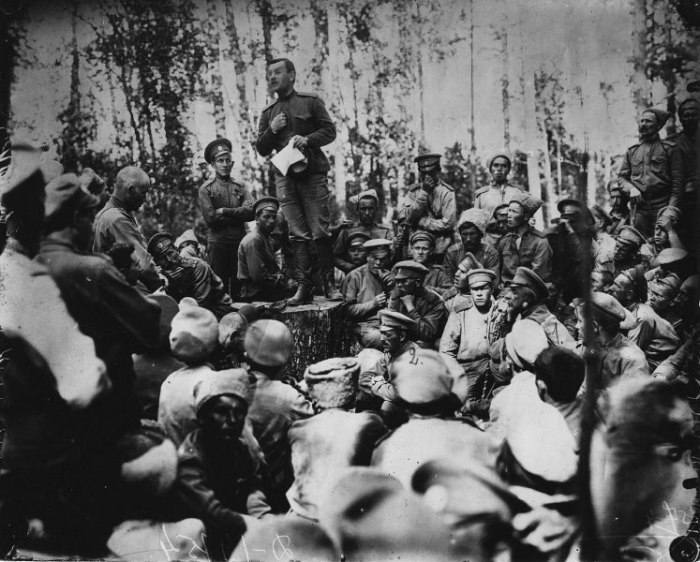 Забостовка на фронте в июне 1917 года. 