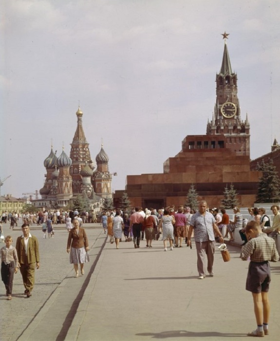 Красная площадь в 1960 годах.