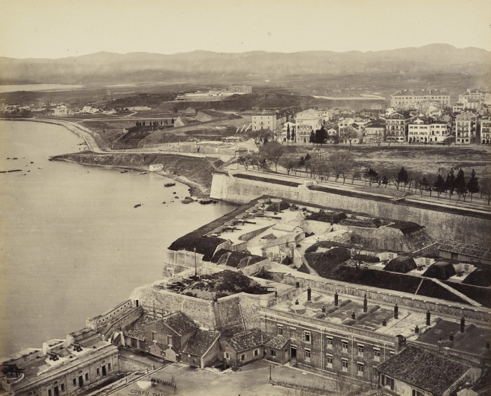 Вид на Корфу из укрепленной Цитадели. 24 февраля 1862 года. 