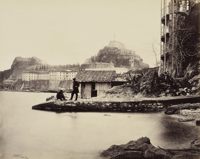  Цитадель от пляжа ниже губернаторского сада. Корфу, 24 февраля 1862 года.