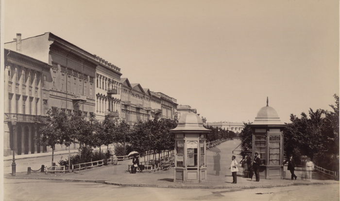 Бульвар в Одессе. Конец 1870-х годов.