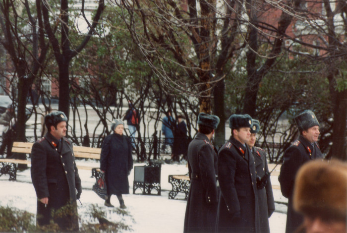 Московская милиция во время митингов в Москве. 