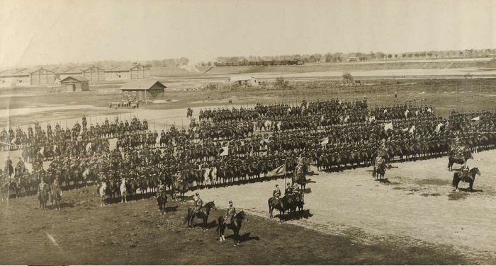 «2-ой Оренбургский казачий полк». Варшава, 21 апреле 1908 года.