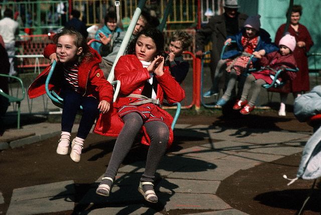 Центральный парк культуры и отдыха имени Горького. СССР, Москва, 1988 год.