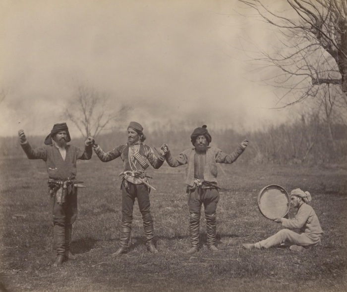  Гурийский танец. Кавказ, конец 1870-х годов.