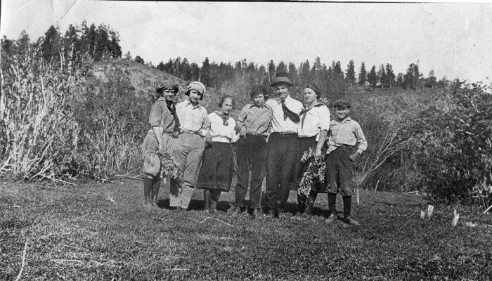Рабочие на кемеровских рудниках. 4 июля 1923 года.